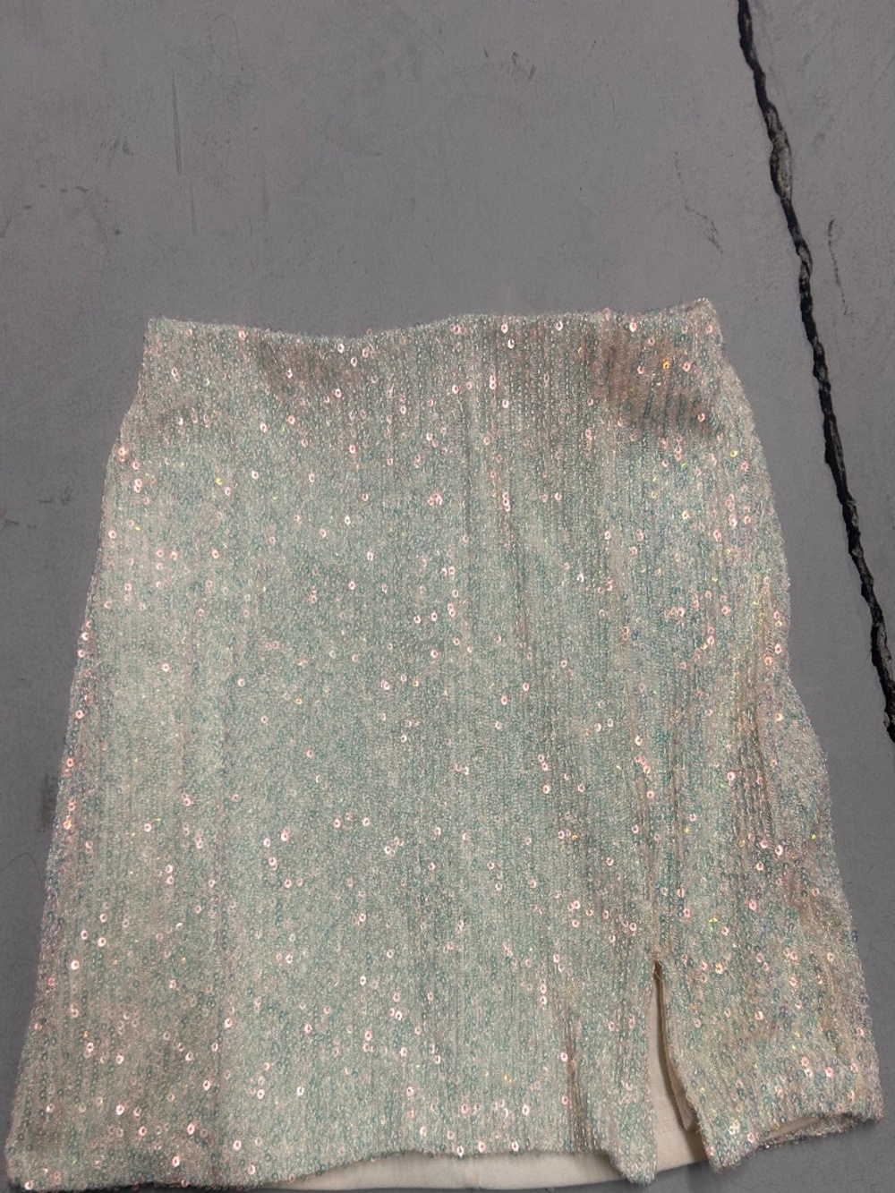 Mini Iridescent Sequin Skirt